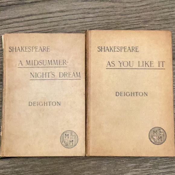 Antique books Shakespeare intro and notes by K Deighton Macmillan 1891 two books - Picture 11 of 15